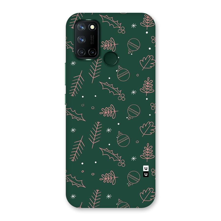 Christmas Vibes Leaves Back Case for Realme C17