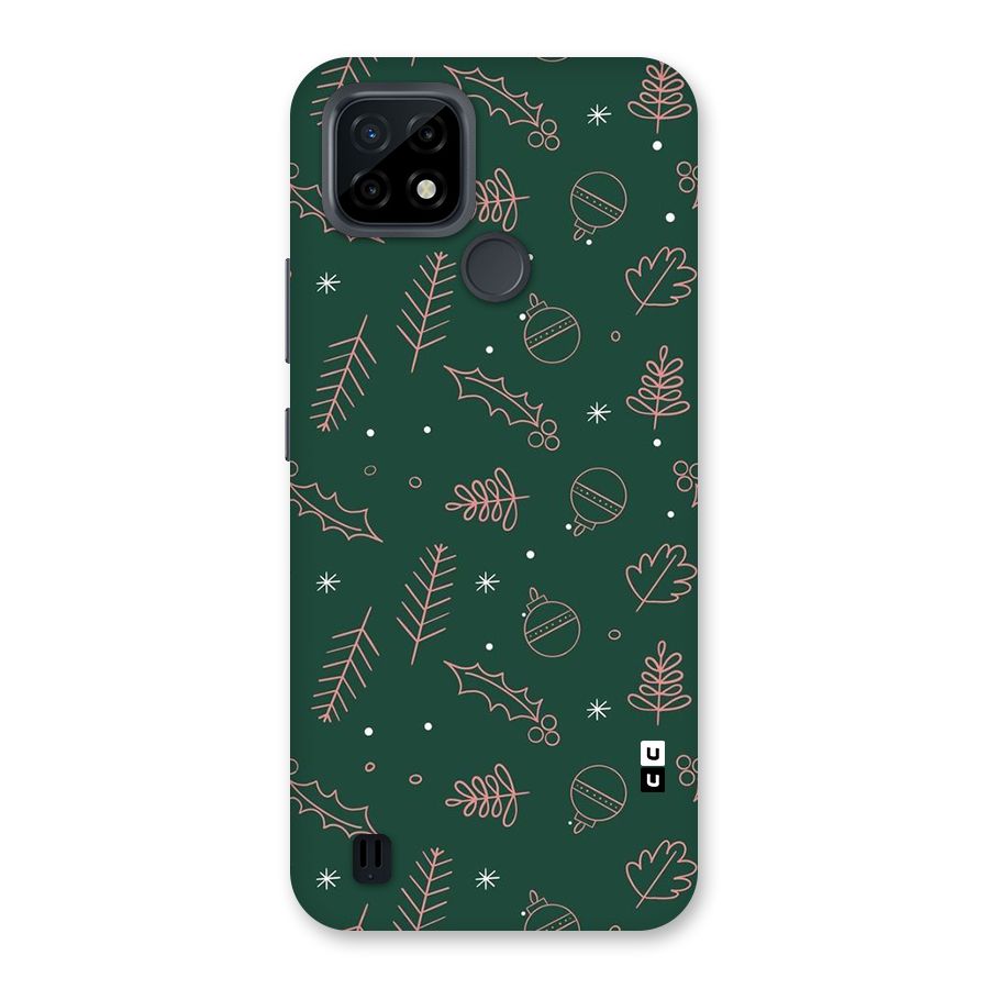 Christmas Vibes Leaves Back Case for Realme C21