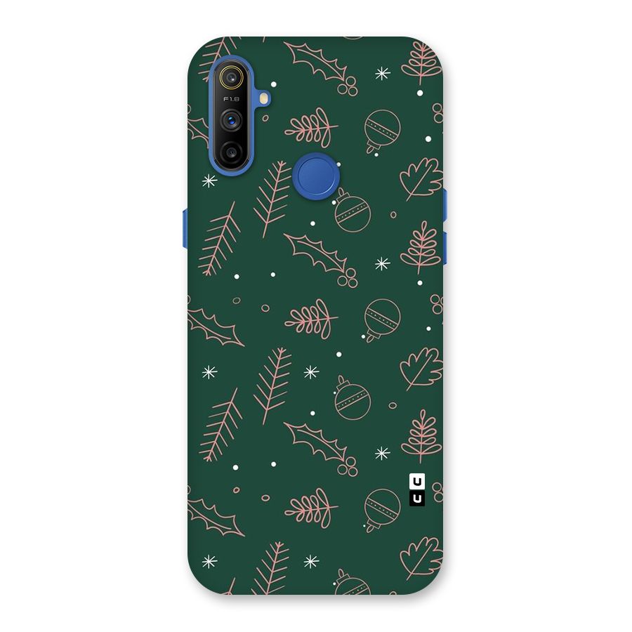 Christmas Vibes Leaves Back Case for Realme Narzo 10A