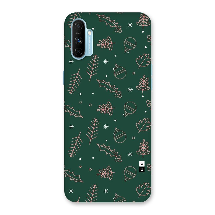 Christmas Vibes Leaves Back Case for Realme Narzo 20A