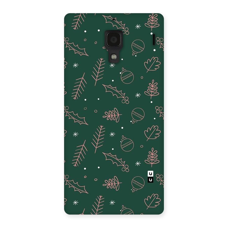 Christmas Vibes Leaves Back Case for Redmi 1s