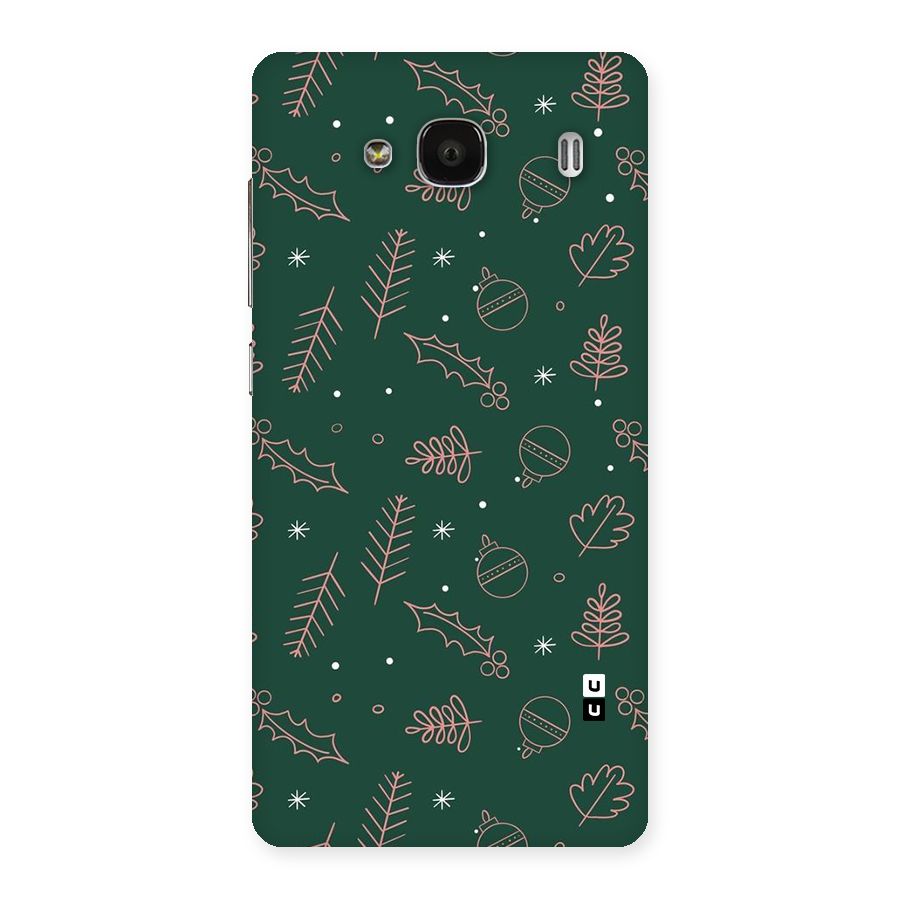 Christmas Vibes Leaves Back Case for Redmi 2s