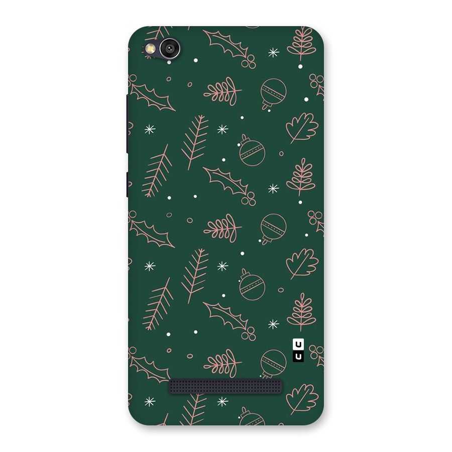 Christmas Vibes Leaves Back Case for Redmi 4A