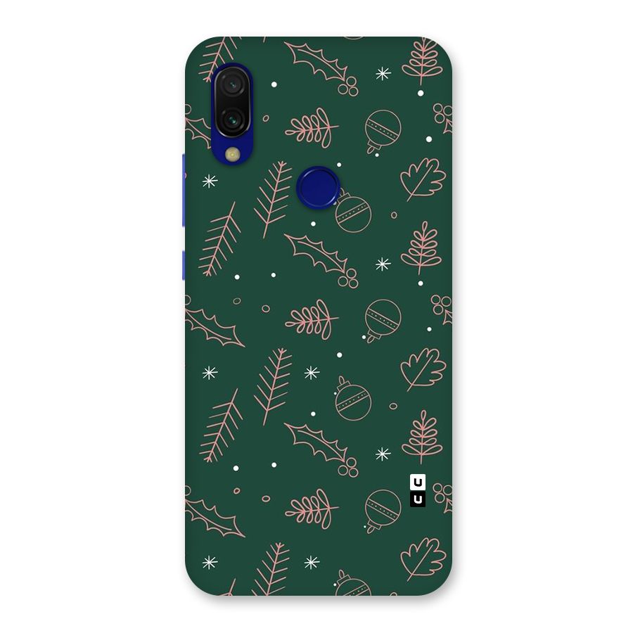 Christmas Vibes Leaves Back Case for Redmi 7