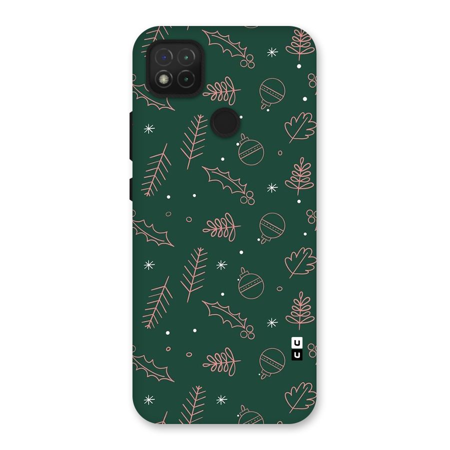 Christmas Vibes Leaves Back Case for Redmi 9 Activ