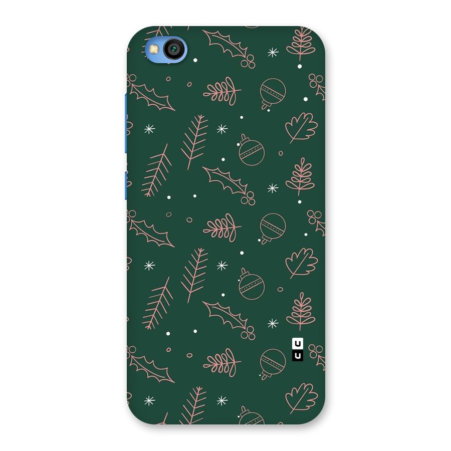 Christmas Vibes Leaves Back Case for Redmi Go