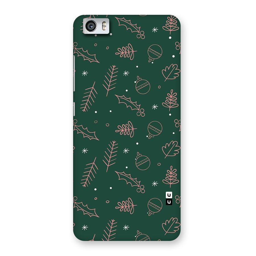 Christmas Vibes Leaves Back Case for Redmi Mi 5
