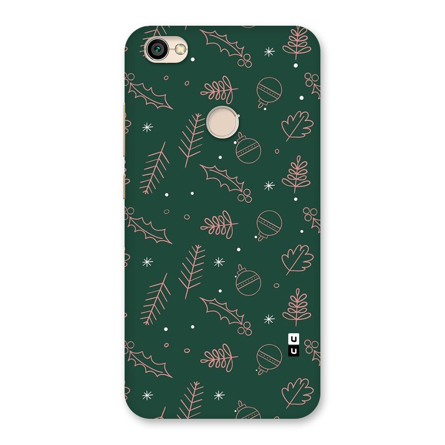 Christmas Vibes Leaves Back Case for Redmi Y1 2017