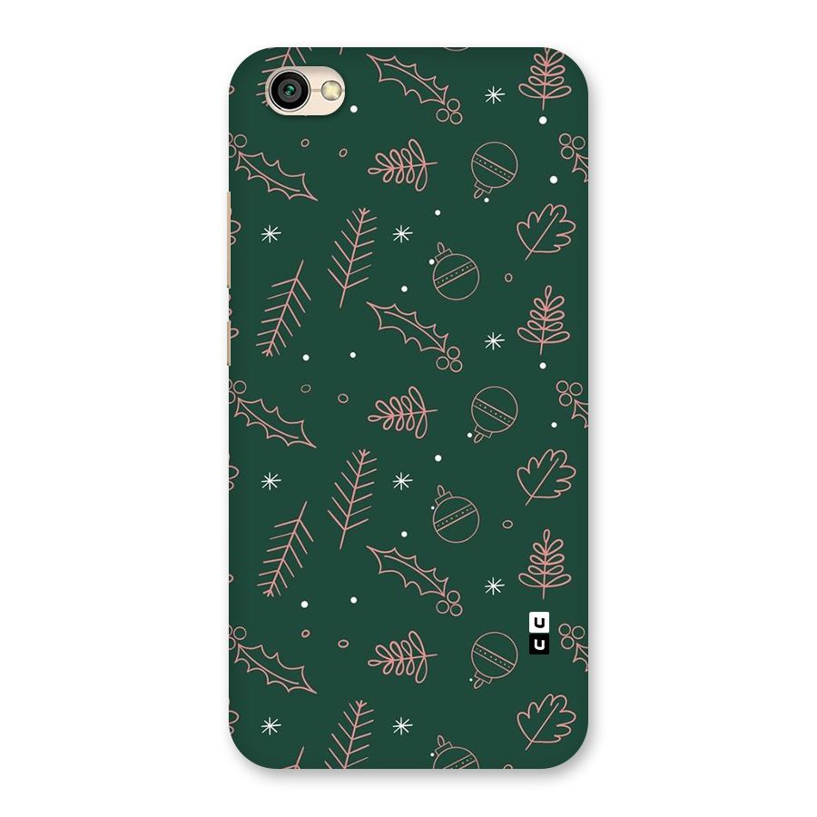 Christmas Vibes Leaves Back Case for Redmi Y1 Lite