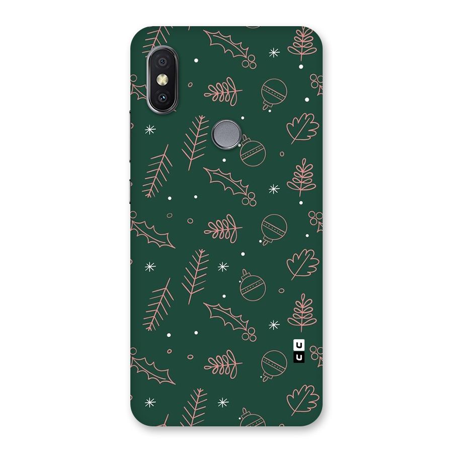 Christmas Vibes Leaves Back Case for Redmi Y2