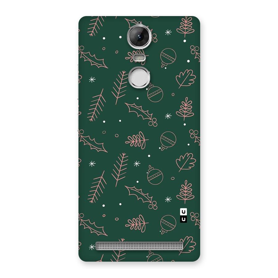 Christmas Vibes Leaves Back Case for Vibe K5 Note