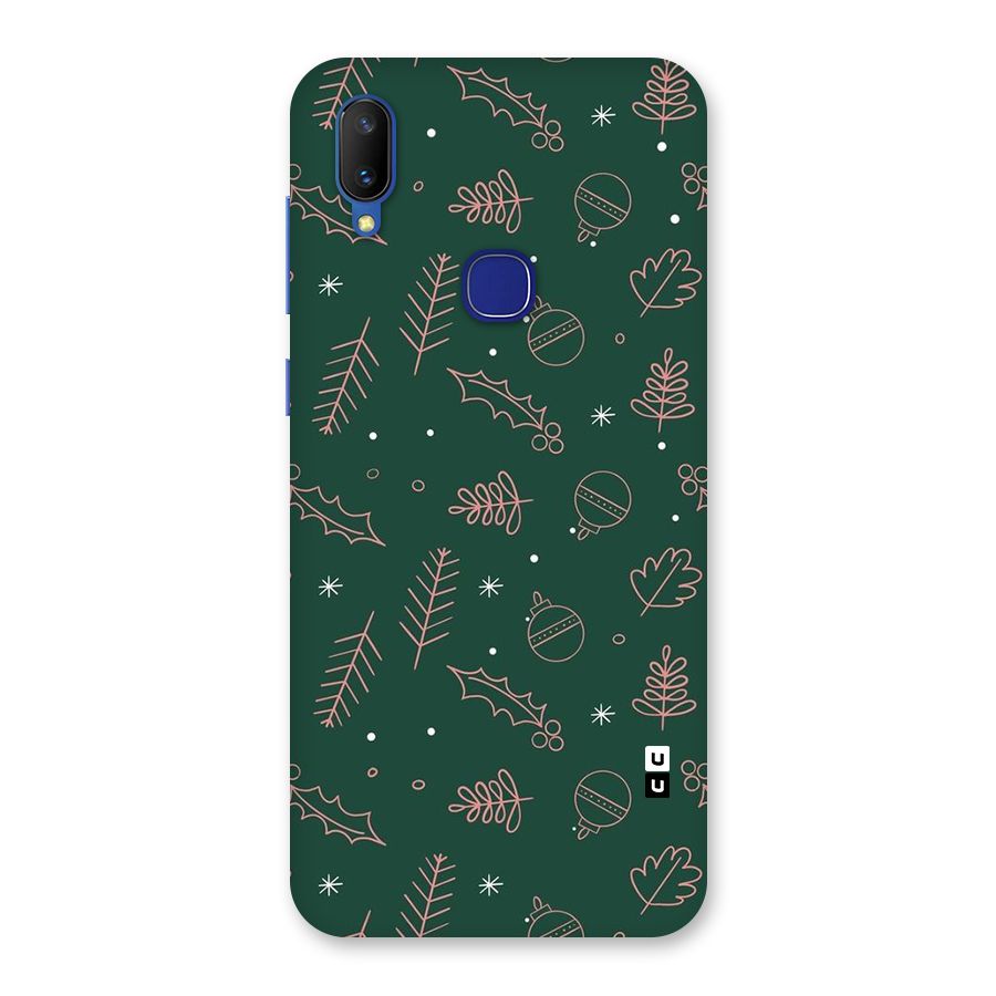 Christmas Vibes Leaves Back Case for Vivo V11