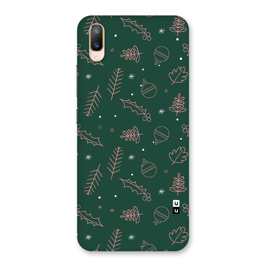 Christmas Vibes Leaves Back Case for Vivo V11 Pro