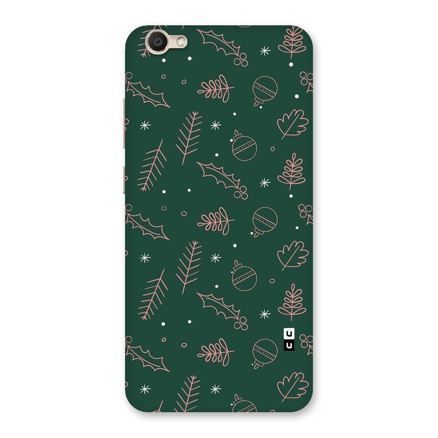 Christmas Vibes Leaves Back Case for Vivo V5