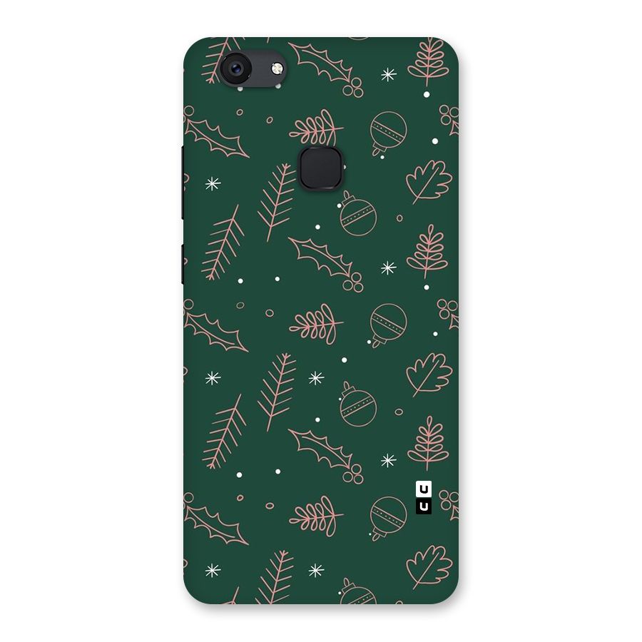Christmas Vibes Leaves Back Case for Vivo V7 Plus