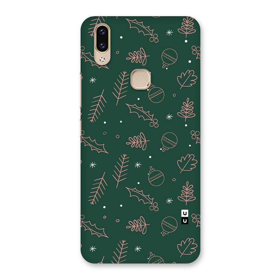 Christmas Vibes Leaves Back Case for Vivo V9 Youth