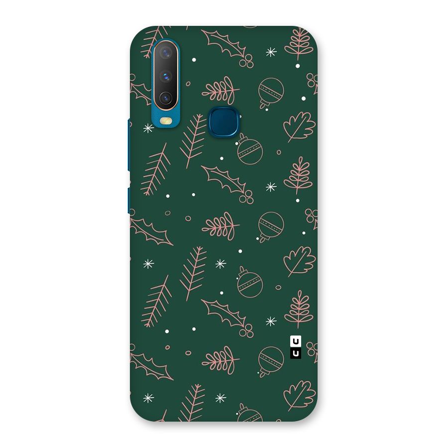 Christmas Vibes Leaves Back Case for Vivo Y11