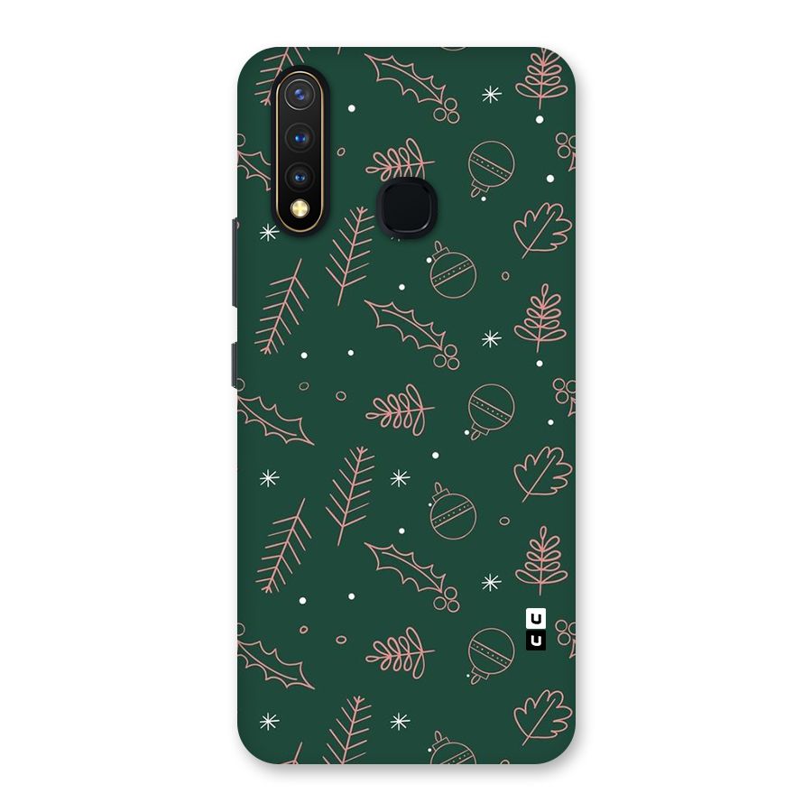Christmas Vibes Leaves Back Case for Vivo Y19