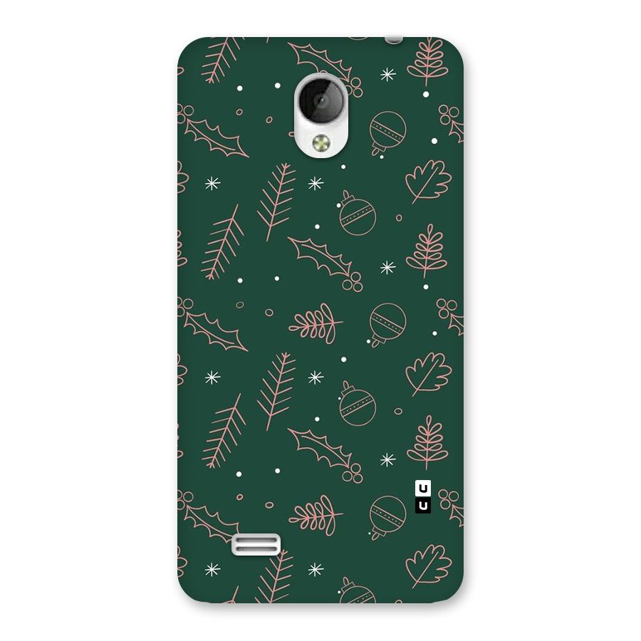 Christmas Vibes Leaves Back Case for Vivo Y21