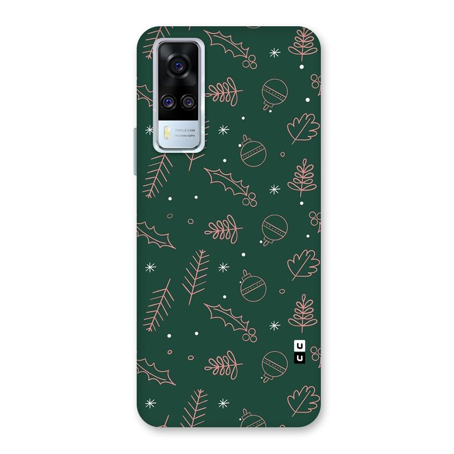 Christmas Vibes Leaves Back Case for Vivo Y31