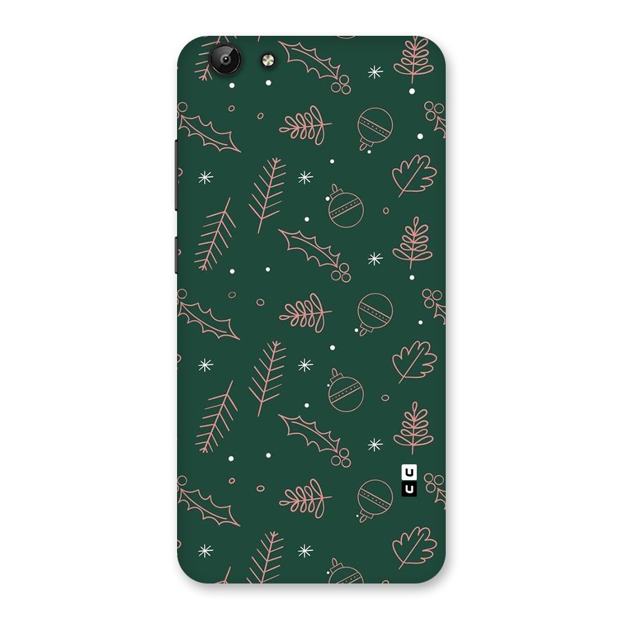 Christmas Vibes Leaves Back Case for Vivo Y69