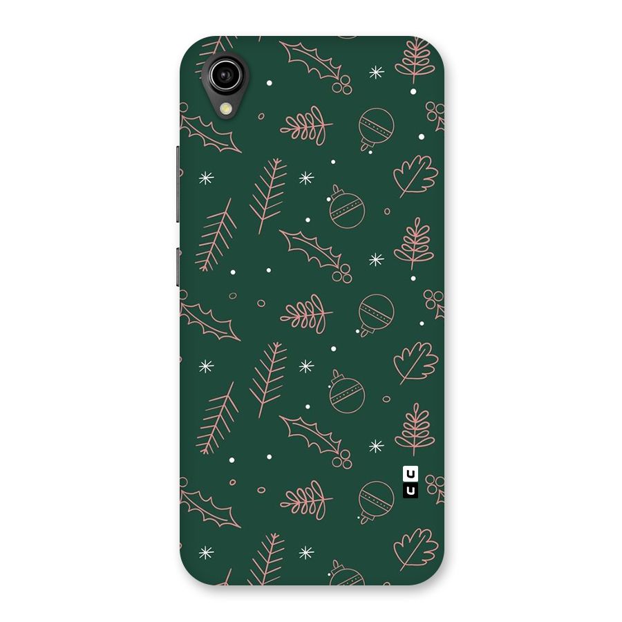 Christmas Vibes Leaves Back Case for Vivo Y90