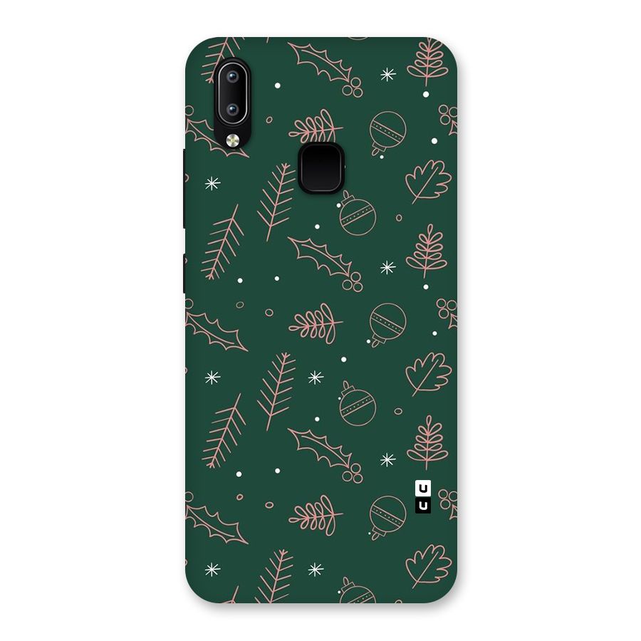 Christmas Vibes Leaves Back Case for Vivo Y93