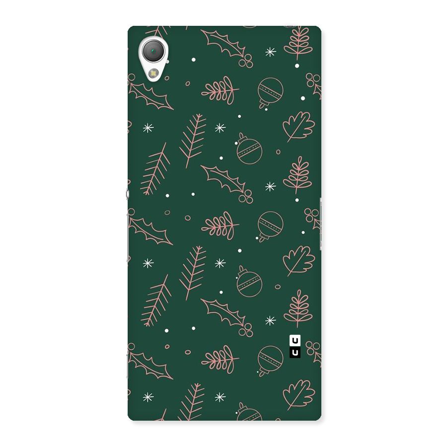 Christmas Vibes Leaves Back Case for Xperia Z3