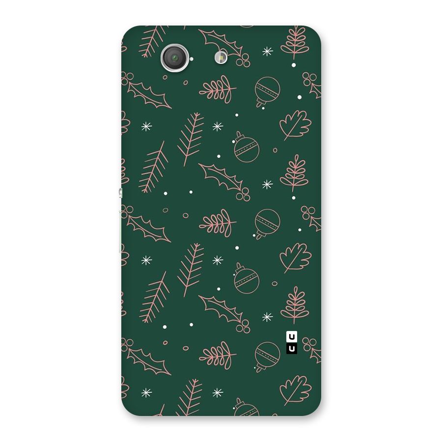 Christmas Vibes Leaves Back Case for Xperia Z3 Compact