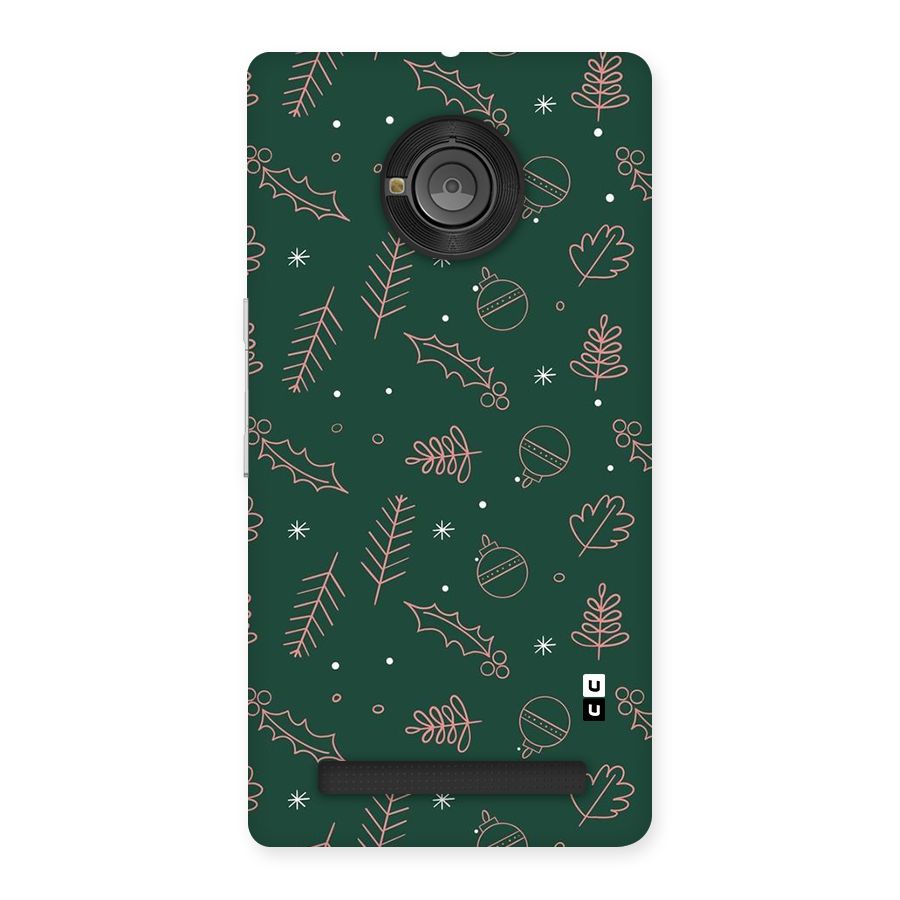Christmas Vibes Leaves Back Case for Yuphoria