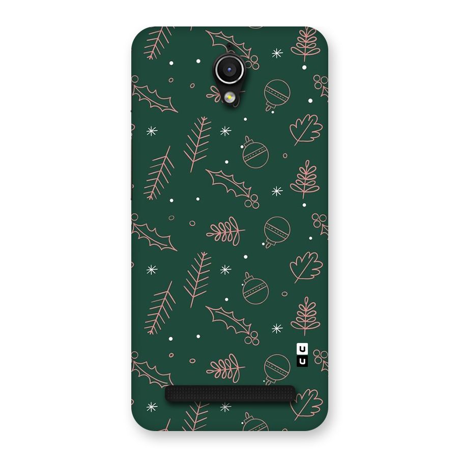 Christmas Vibes Leaves Back Case for Zenfone Go