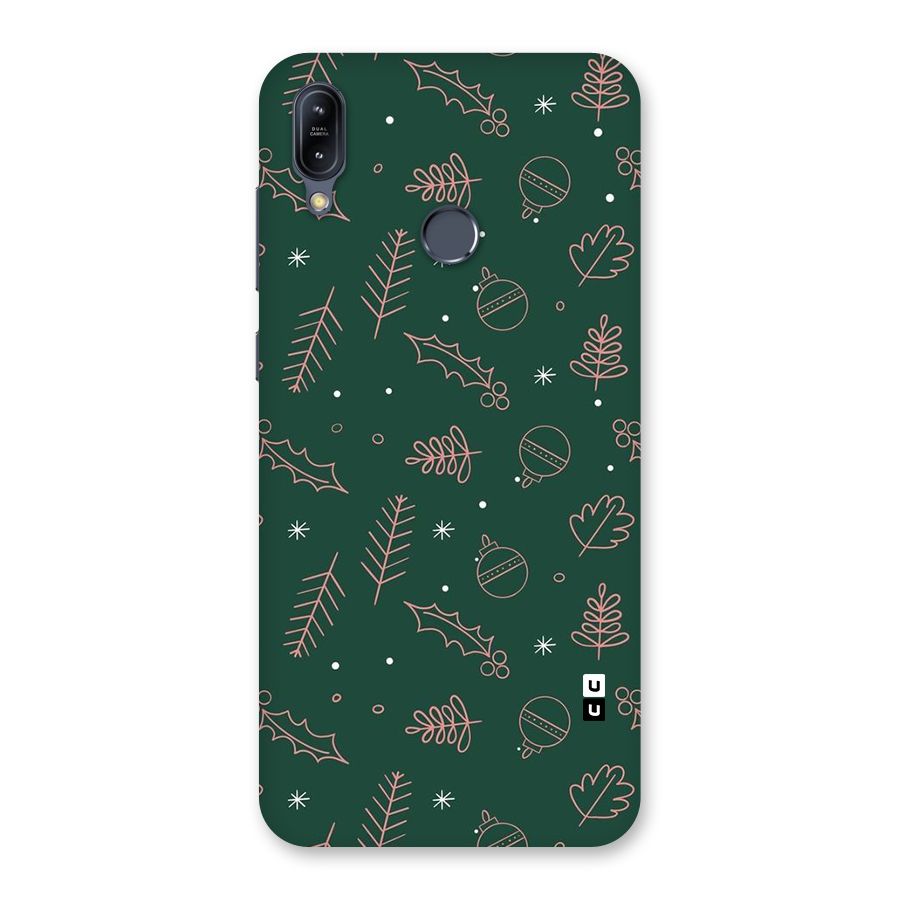 Christmas Vibes Leaves Back Case for Zenfone Max M2