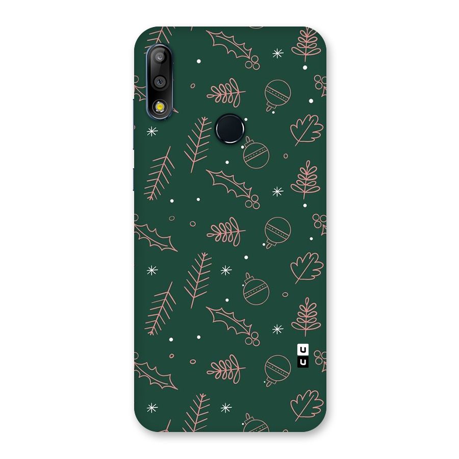 Christmas Vibes Leaves Back Case for Zenfone Max Pro M2