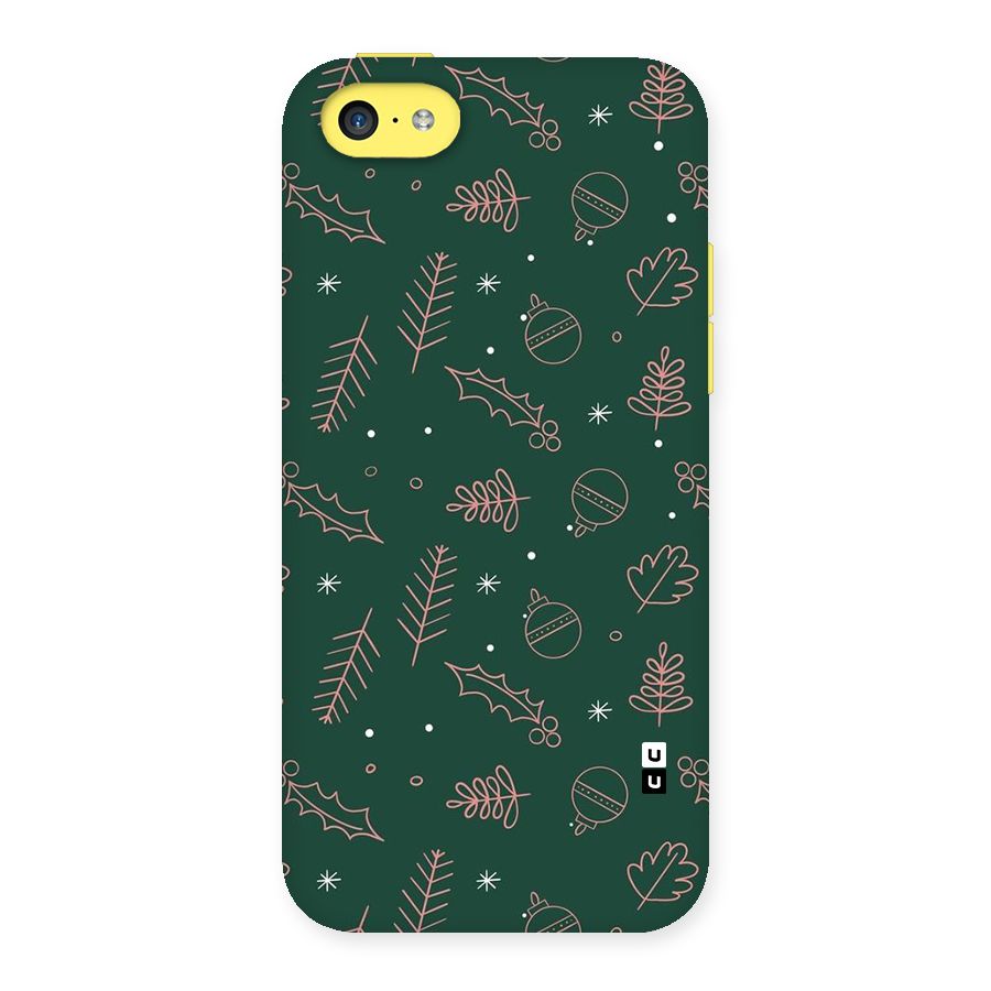 Christmas Vibes Leaves Back Case for iPhone 5C
