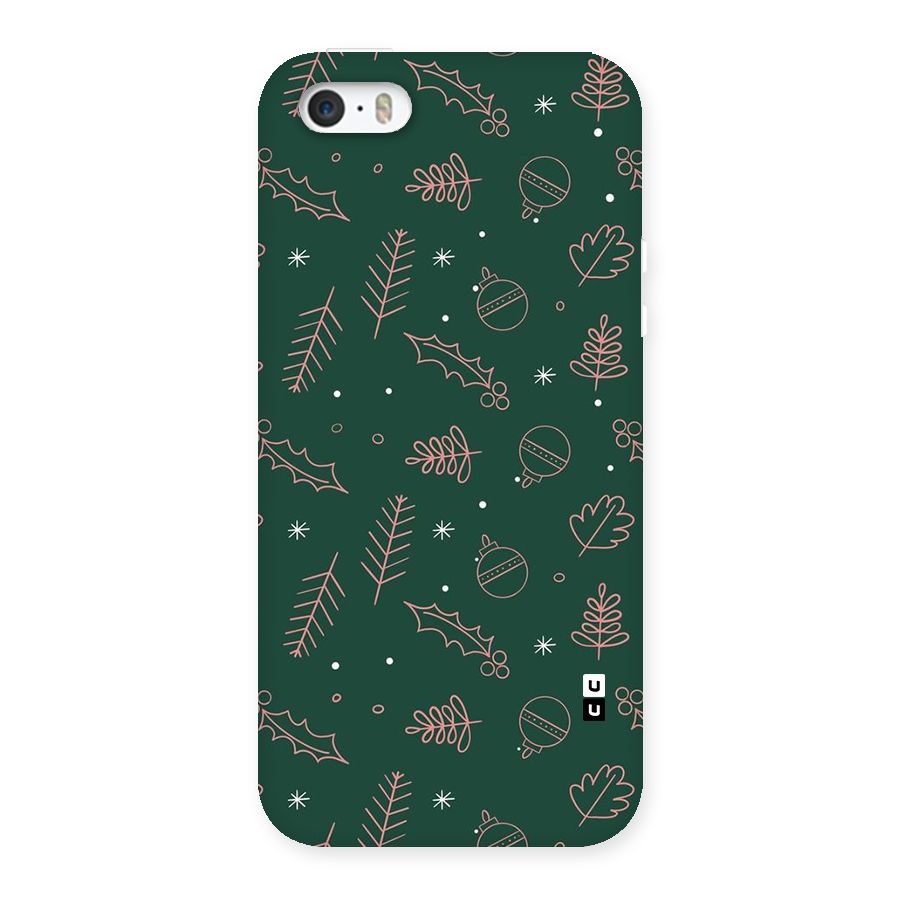 Christmas Vibes Leaves Back Case for iPhone SE 2016