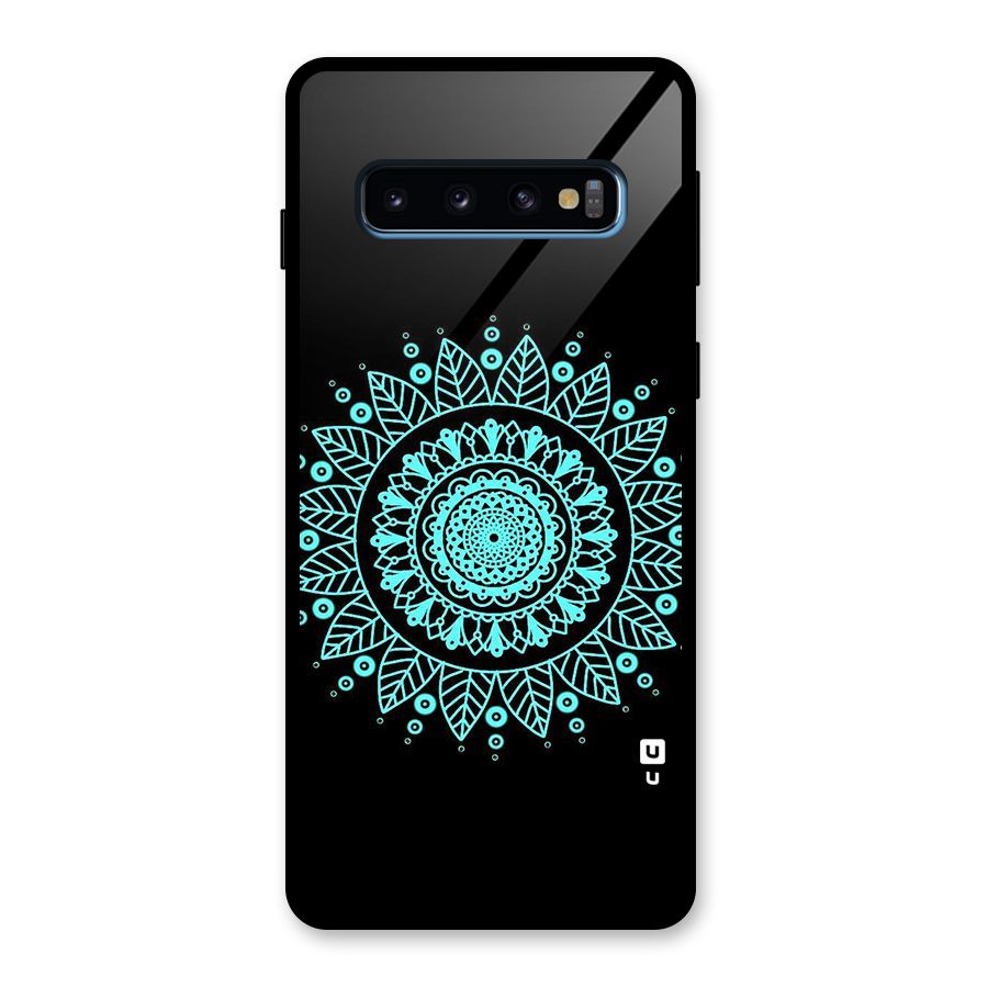 Circles Pattern Art Glass Back Case for Galaxy S10