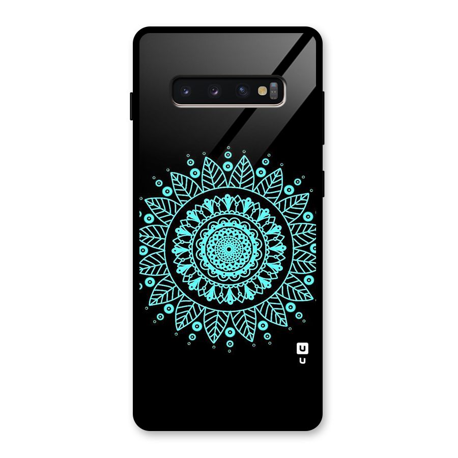 Circles Pattern Art Glass Back Case for Galaxy S10 Plus