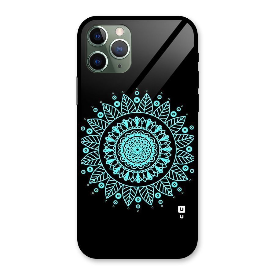 Circles Pattern Art Glass Back Case for iPhone 11 Pro