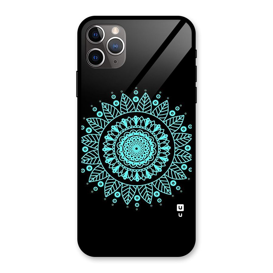 Circles Pattern Art Glass Back Case for iPhone 11 Pro Max