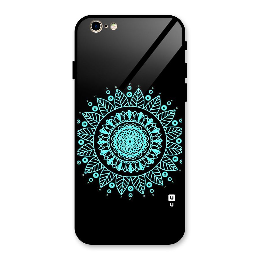 Circles Pattern Art Glass Back Case for iPhone 6 6S