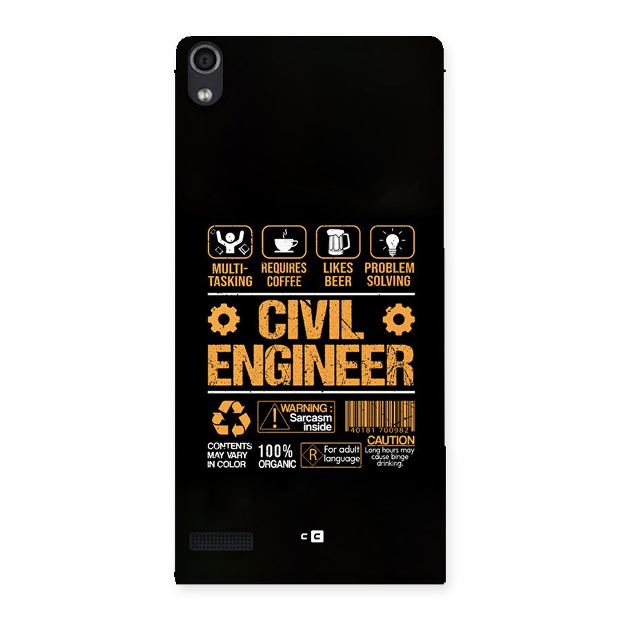 Civil Engineer Back Case for Ascend P6