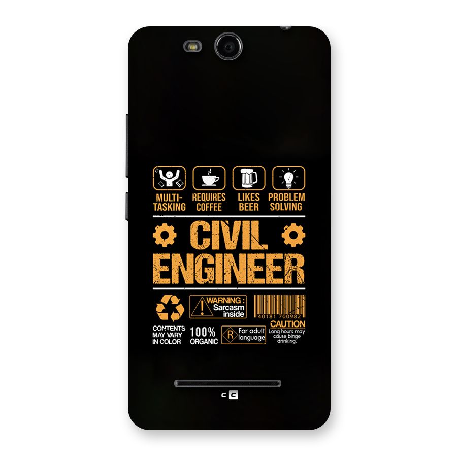 Civil Engineer Back Case for Canvas Juice 3 Q392