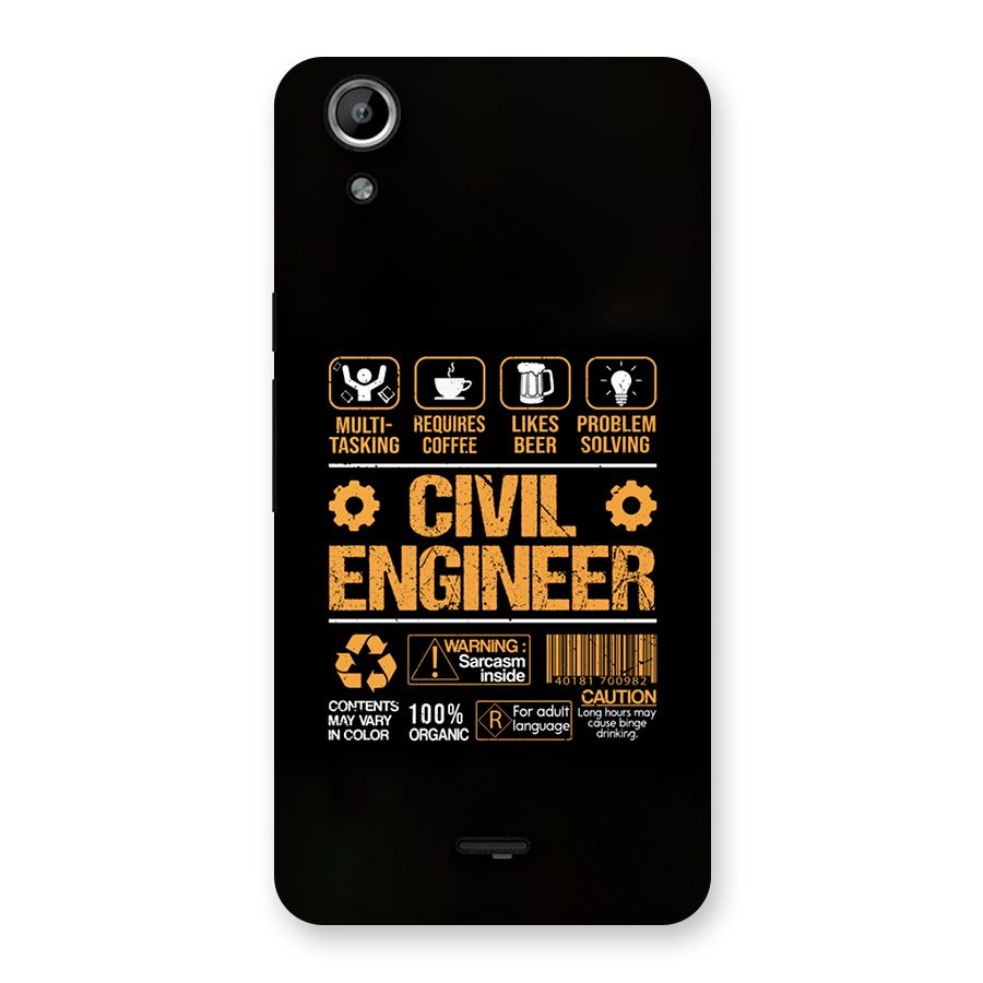 Civil Engineer Back Case for Canvas Selfie Lens Q345