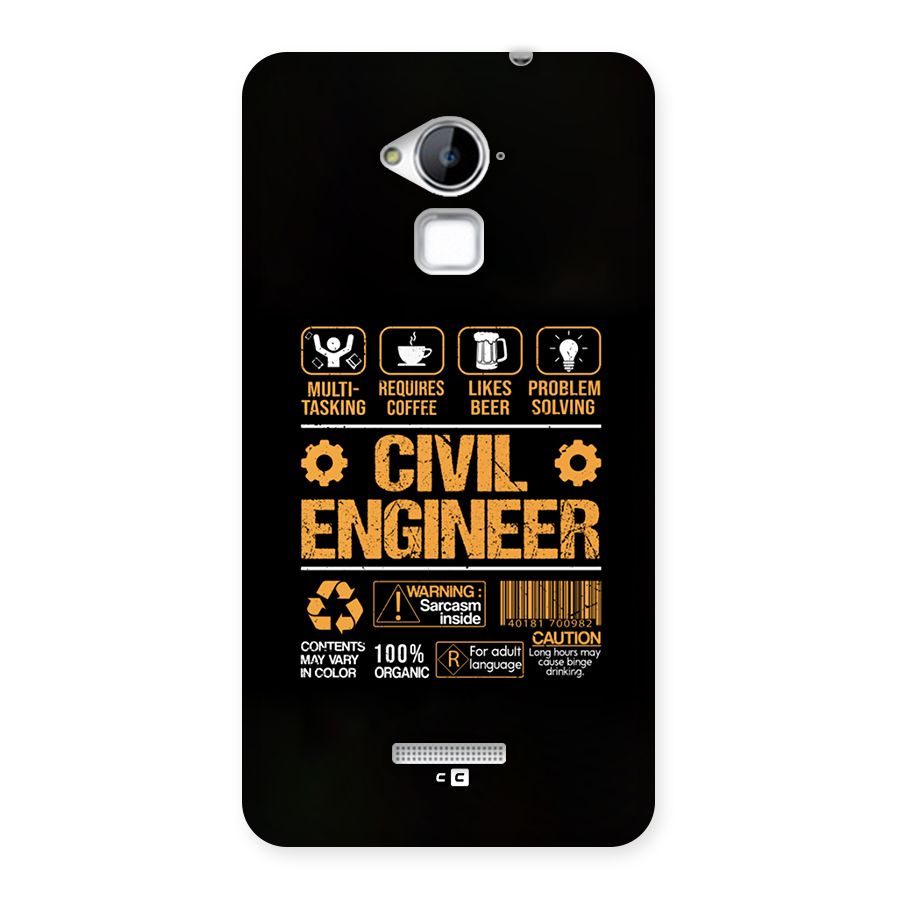 Civil Engineer Back Case for Coolpad Note 3