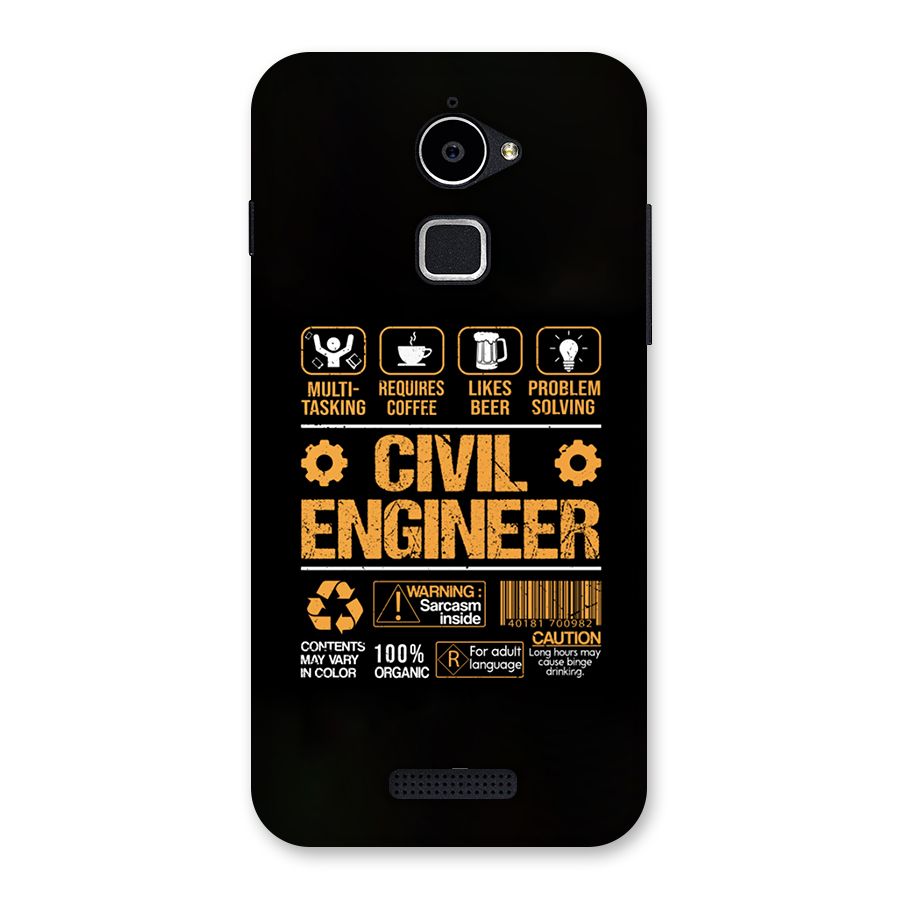 Civil Engineer Back Case for Coolpad Note 3 Lite