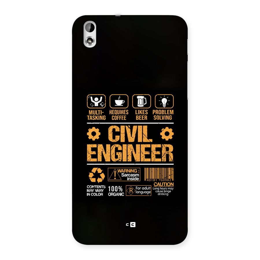 Civil Engineer Back Case for Desire 816g