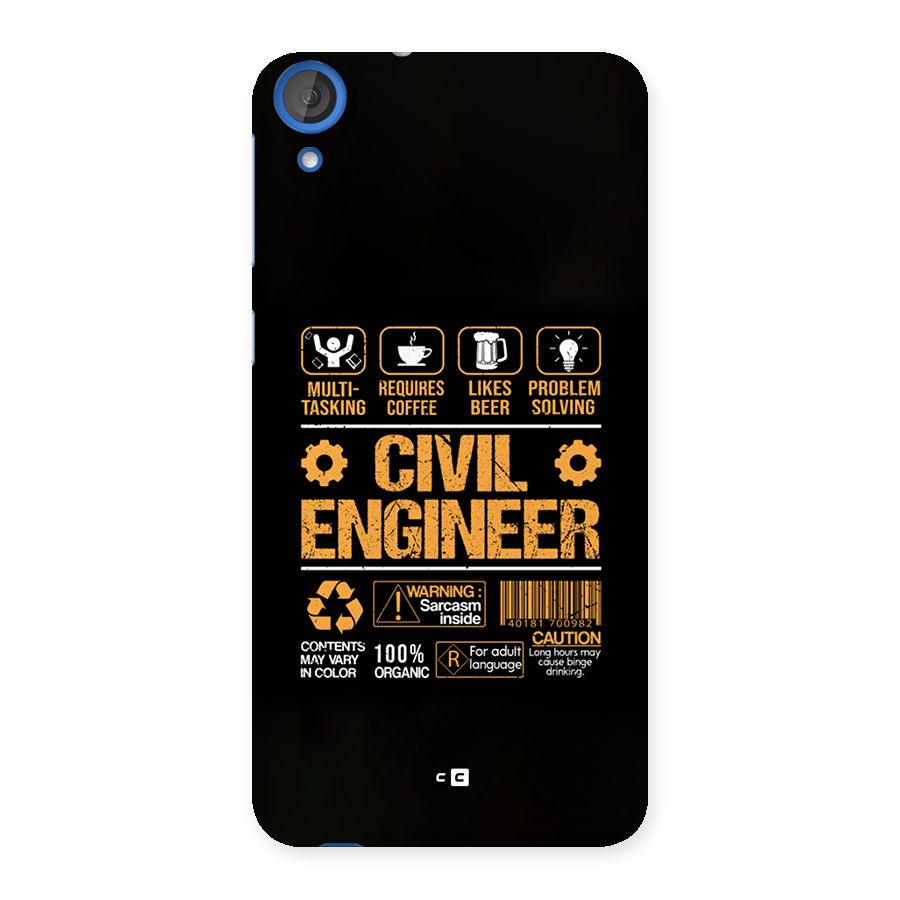 Civil Engineer Back Case for Desire 820