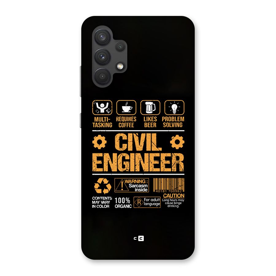 Civil Engineer Back Case for Galaxy A32