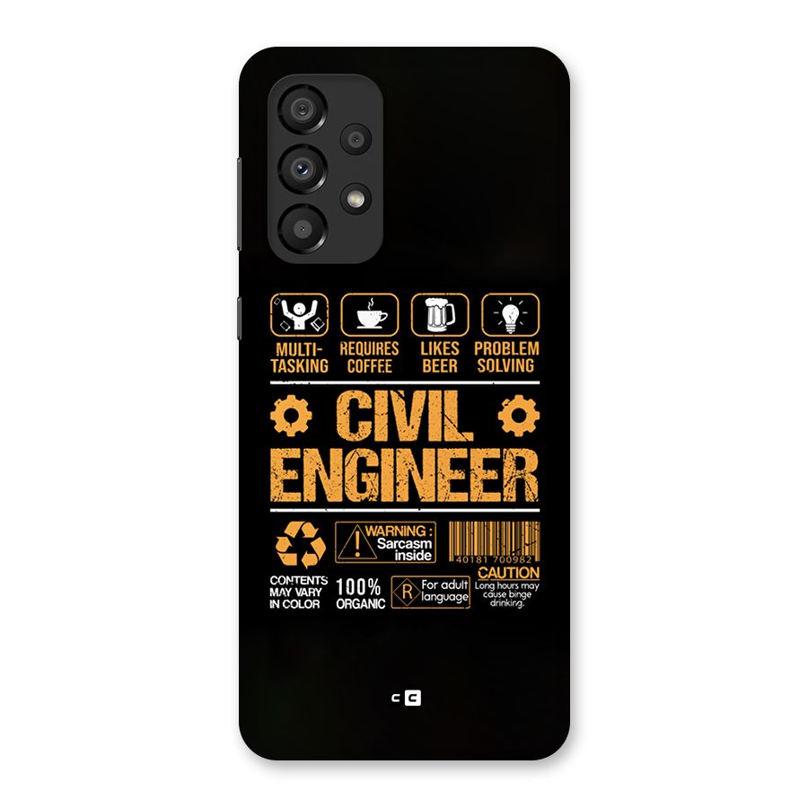 Civil Engineer Back Case for Galaxy A33 5G
