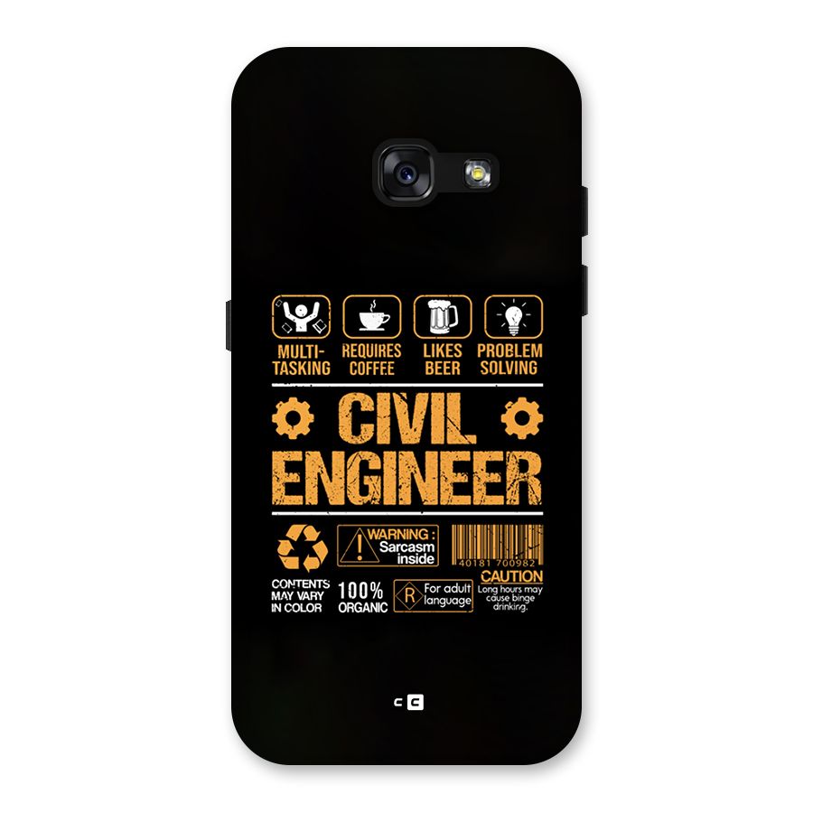 Civil Engineer Back Case for Galaxy A3 (2017)